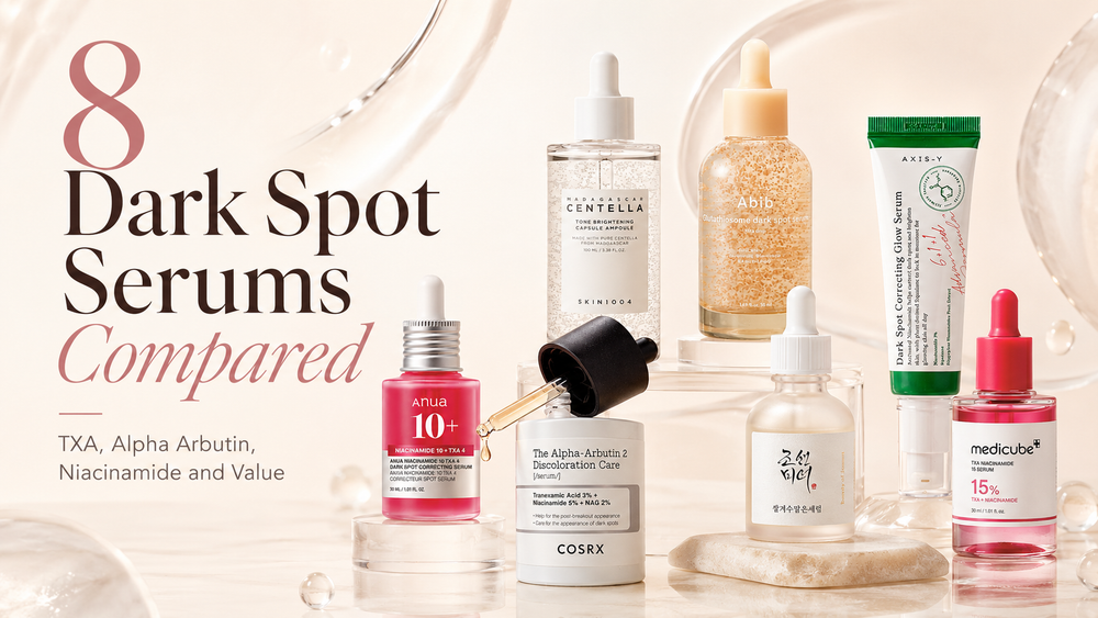 8 Dark Spot Serums Compared: TXA, Alpha Arbutin, Niacinamide and Value