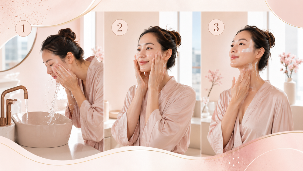 Eine dreistufige K-Beauty-Routine für eilige Morgen