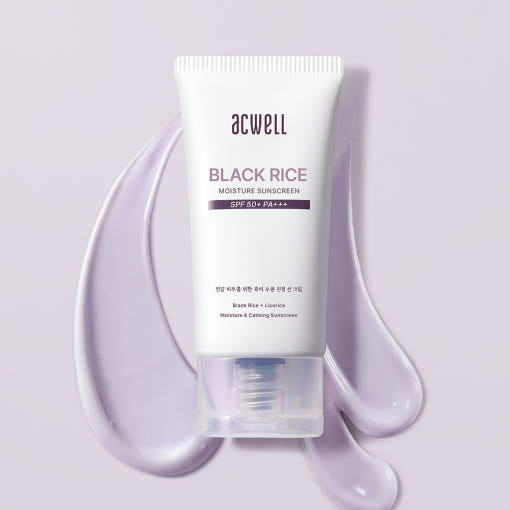 ACWELL: Black Rice Moisture Sunscreen Spf50+ Pa (50ml)