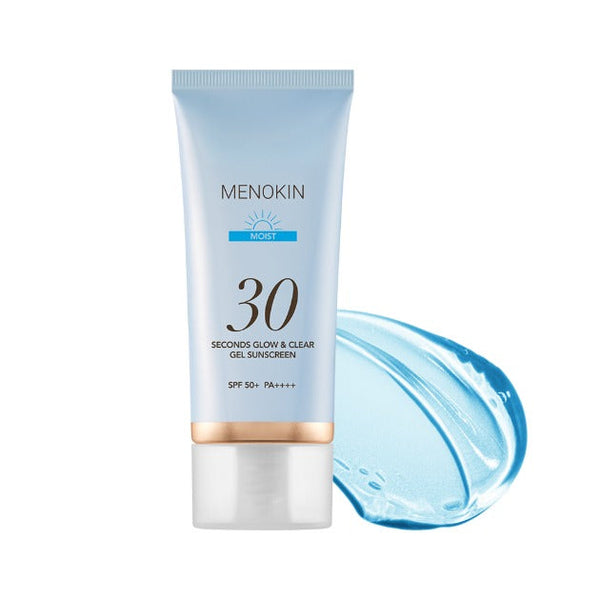 MENOKIN: 30 Seconds Glow & Clear Gel Sunscreen Spf50+ Pa++++ #Moist (50ml)