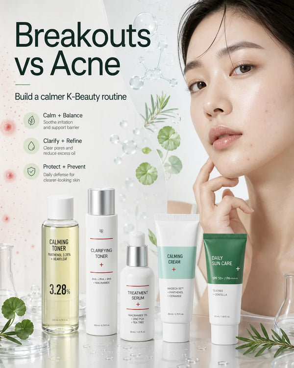 Breakouts vs Acne: How to Build a K-Beauty Routine