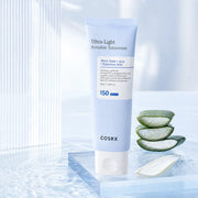 COSRX Ultra-Light Invisible Sunscreen with aloe water and serum-gel texture