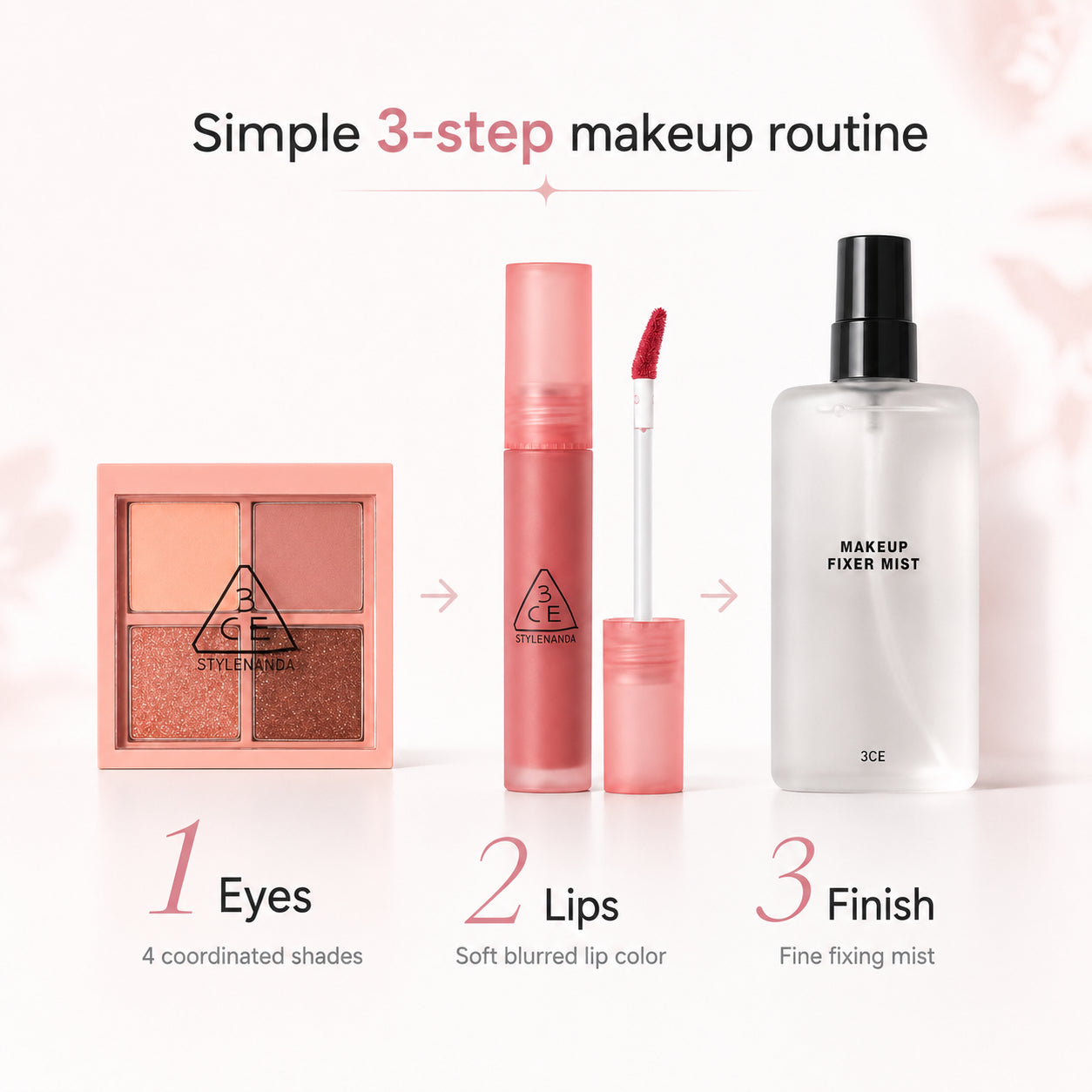 3CE Makeup Lock and Glow Set