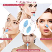 5 Pcs Facial Cleansing Brush,Lip Scrub Brush,Silicone Face Mask Brush for Face Scrubber & Lip Scrubber,For Massaging,Exfoliating,Remove Blackheads,Makeup Skincare Removal,Diy Mask