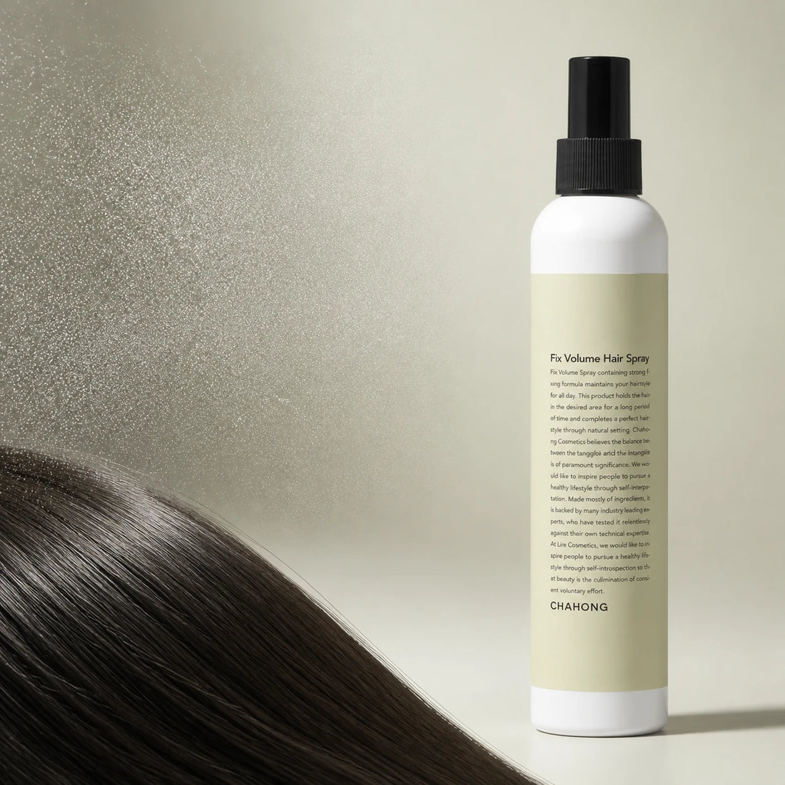 Refreshing fine mist; soft, touchable hold with no powdery look.