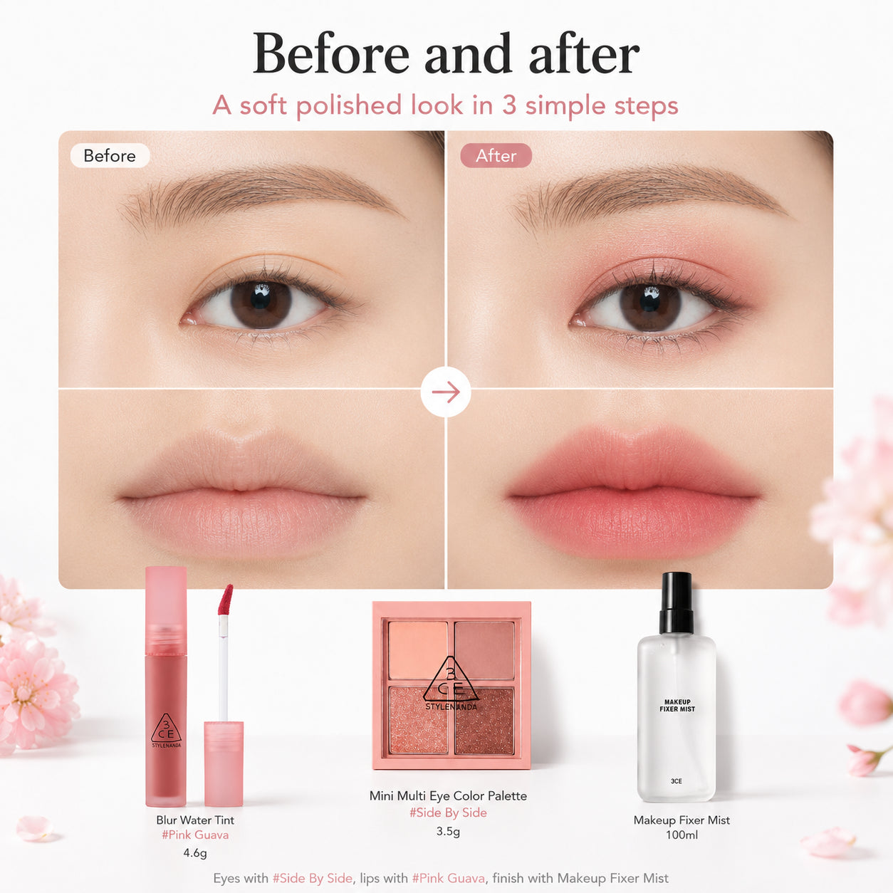 3CE Makeup Lock and Glow Set