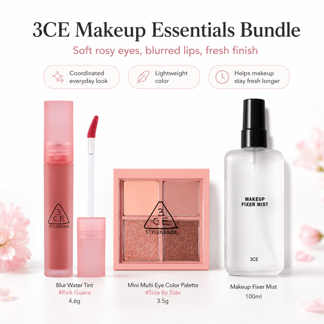 3CE Makeup Lock and Glow Set