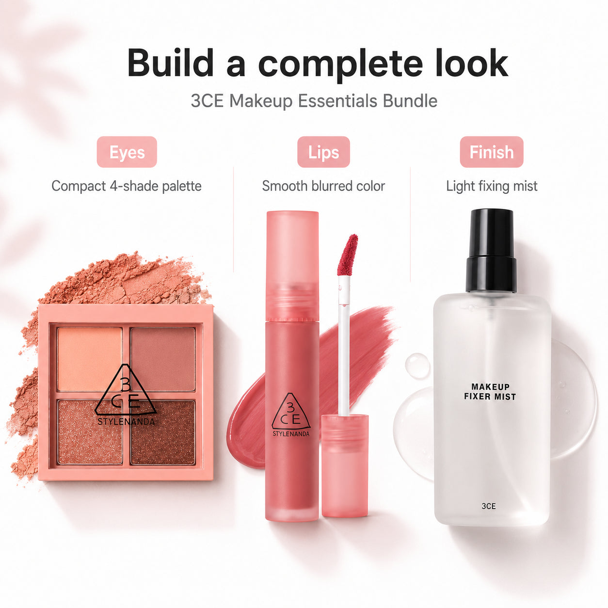 3CE Makeup Lock and Glow Set