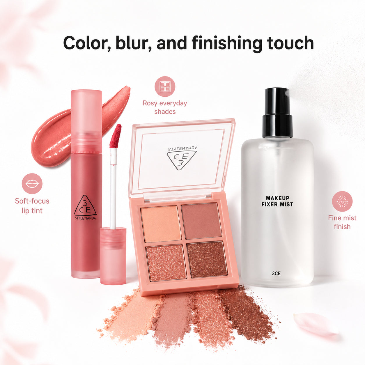 3CE Makeup Lock and Glow Set