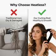 Overnight Satin Heatless Curl Set, 4-Piece
