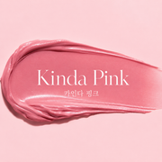 ProtoClinical k-beauty espoir Nowear Lipstick Volume Matte 3g (8 colors) shade swatch for #02 Kinda Pink in a single square soft pink lip color tile