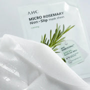 Essence-saturated embossed microfiber of AHC Micro Rosemary sheet mask