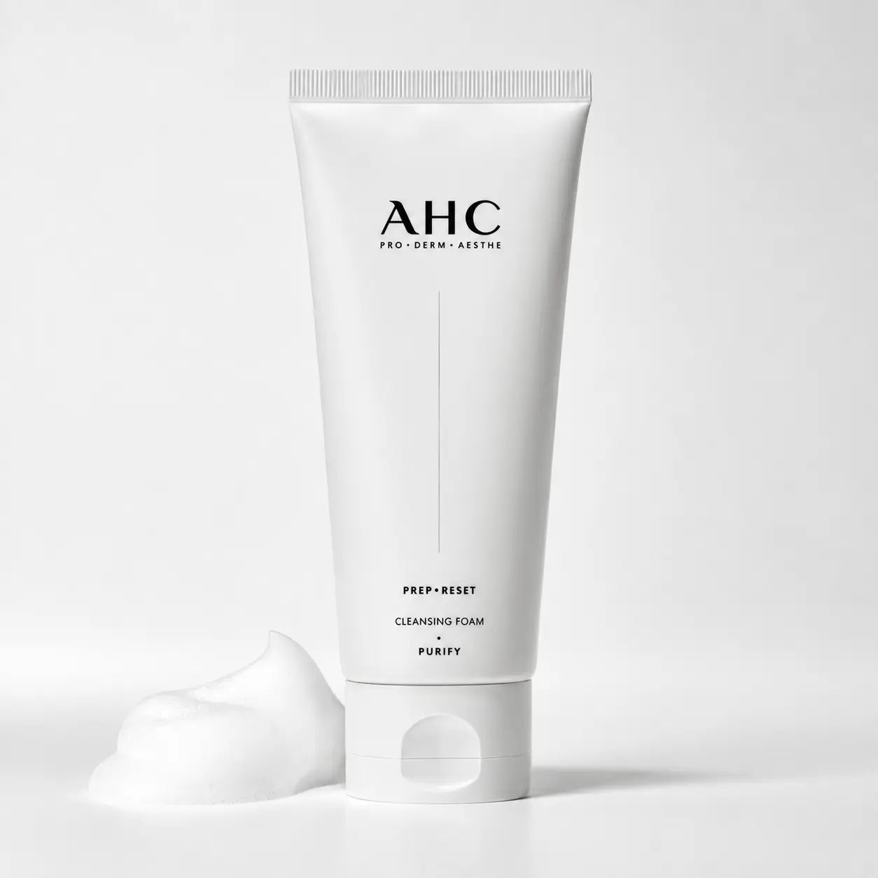 AHC Prep+Reset Cleansing Foam 150 ml white tube