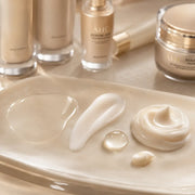 AHC Renew-Age toner emulsion ampoule cream and eye cream textures