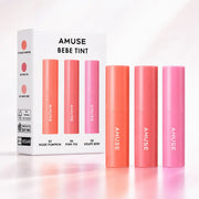 AMUSE Mini Bebe Tint Set with Nude Pumpkin Pink Fig and Grape Bebe