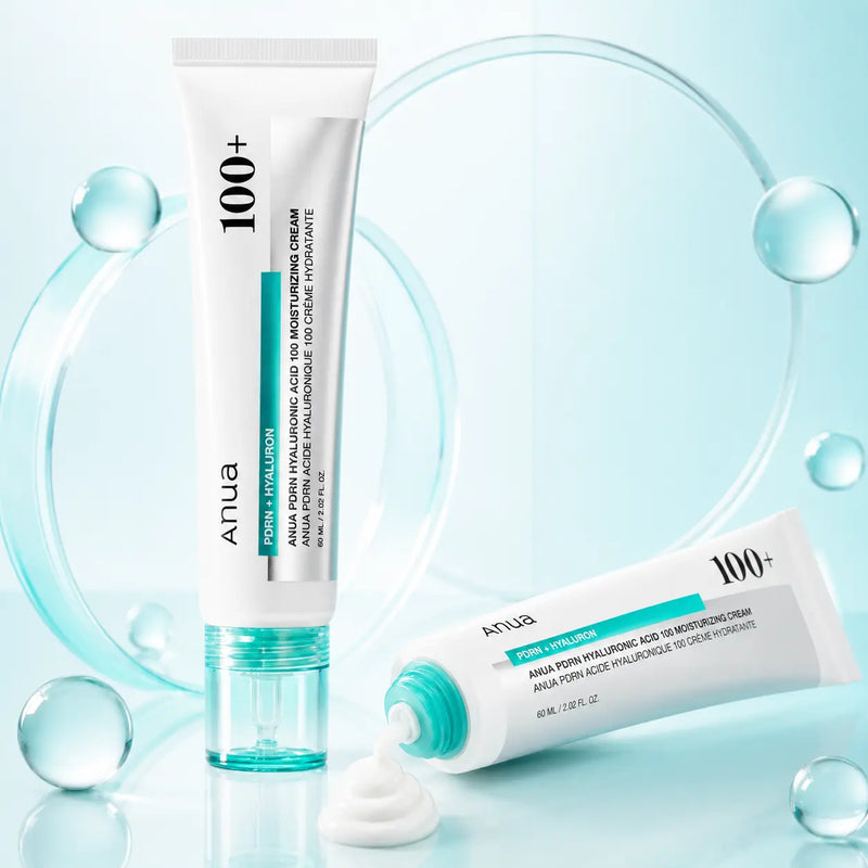 ANUA PDRN Hyaluronic Acid 100 Moisturizing Cream 60 ml tubes and silky cream