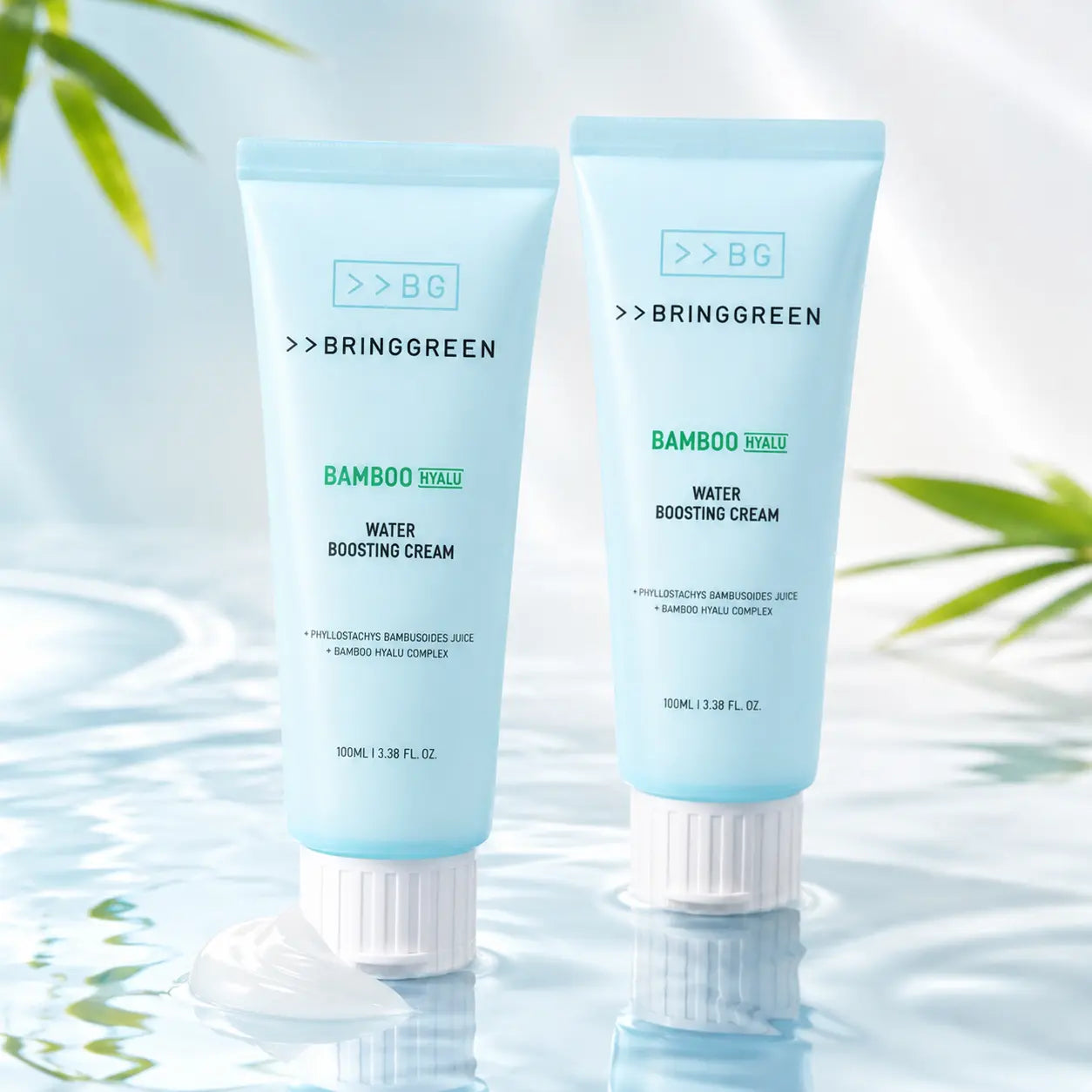 BRINGGREEN Bamboo Hyalu Water Boosting Cream Duo, 2 x 100 ml