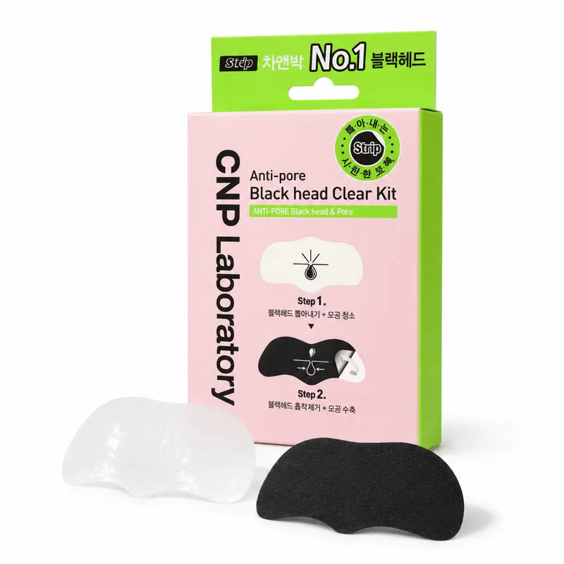 CNP Anti-Pore Blackhead Clear Kit Strip with three two-step treatments