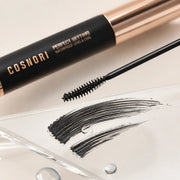 COSNORI slim curved mascara spoolie with fine black formula strokes