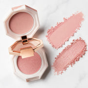 DEAR DAHLIA Blossom Palace pale pink matte and rosy pink gold shimmer swatches