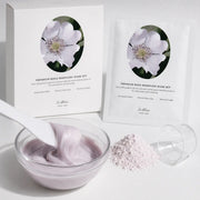 Dr.Althea Premium Rosa Modeling Mask powder mixed into a smooth rose-lilac gel texture