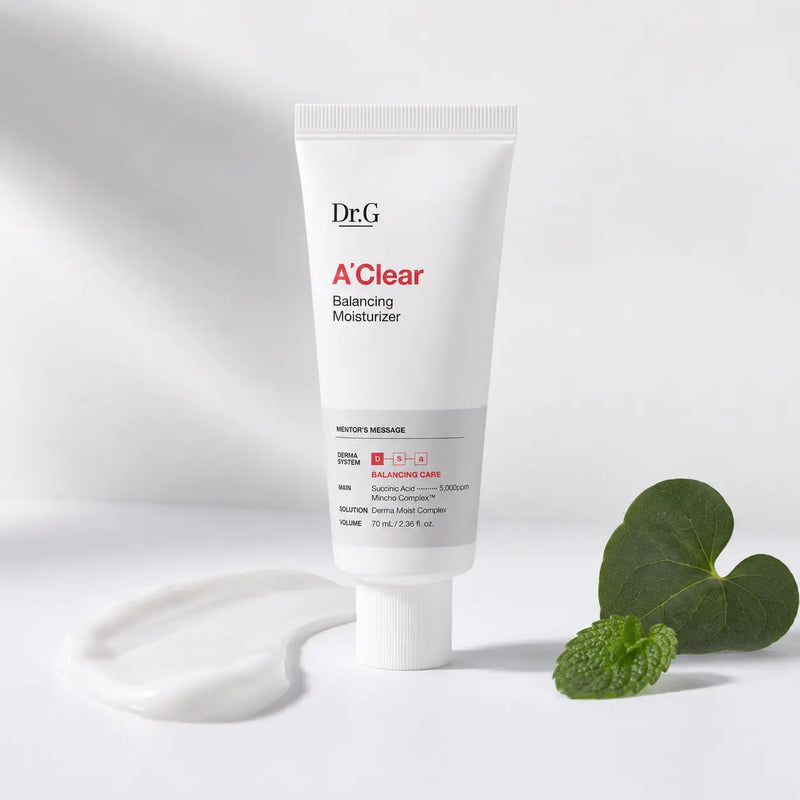 Dr.G A'Clear Balancing Moisturizer 70 ml with silky cream texture