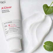 Light silky lotion cream texture of Dr.G A'Clear Balancing Moisturizer