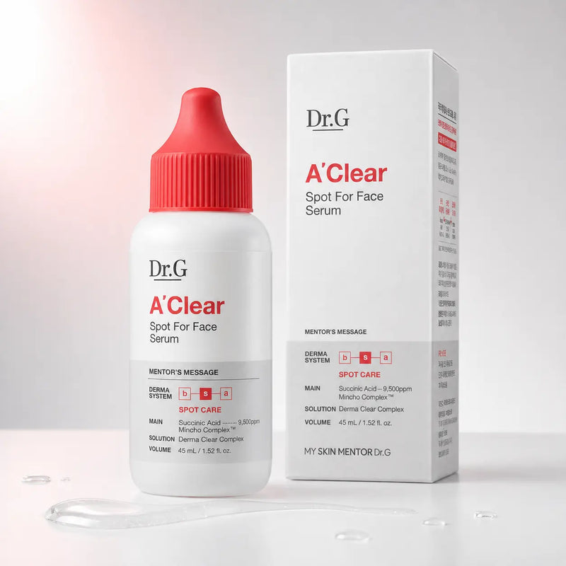 Dr.G A'Clear Spot For Face Serum 45 ml with carton and clear gel