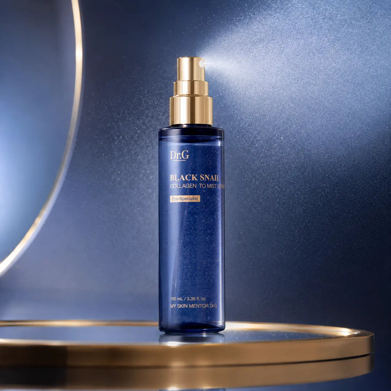 Dr.G Black Snail Collagen To Mist Serum 100 ml navy spray bottle