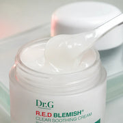 Lightweight gel-cream texture of Dr.G R.E.D Blemish Cream