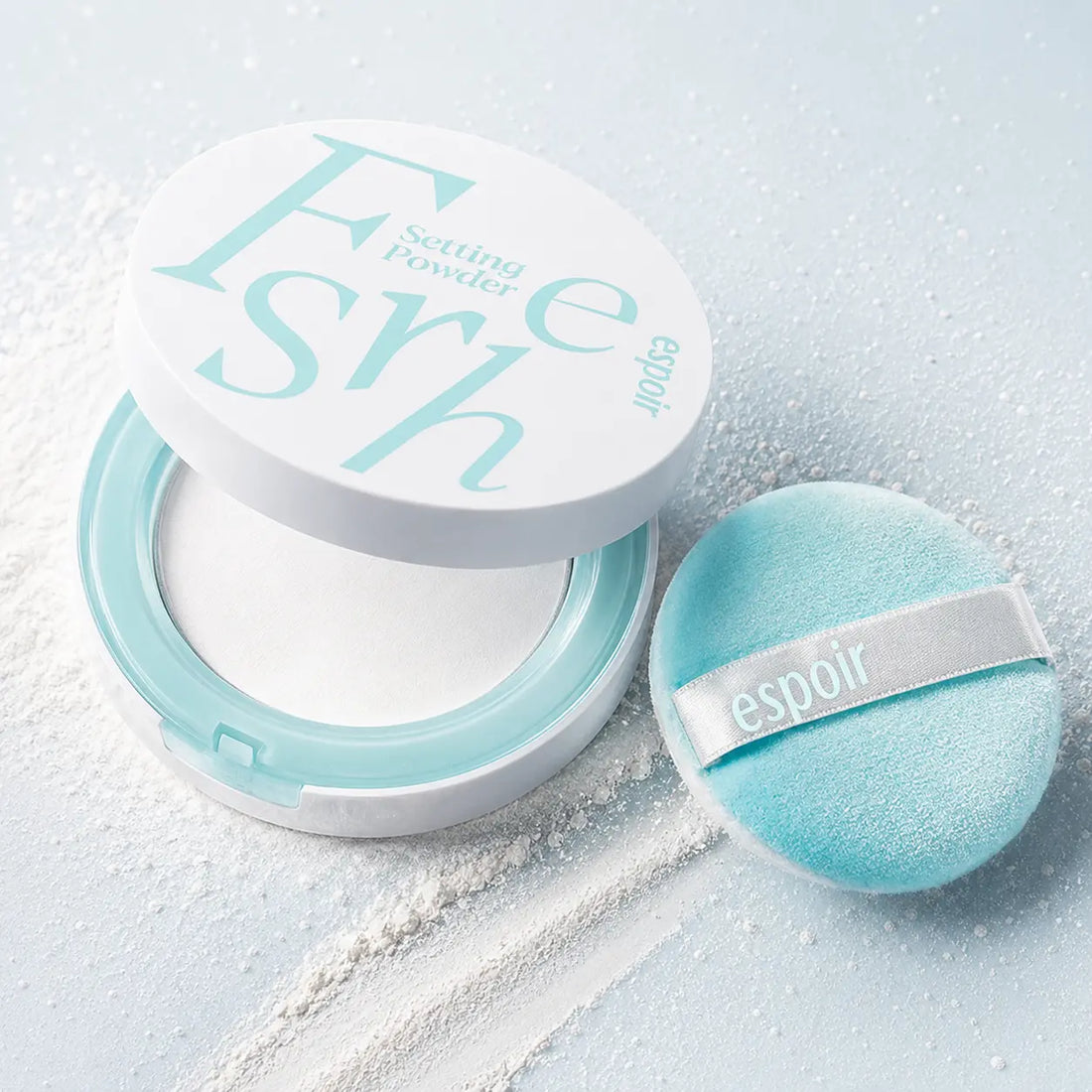 Ultra-fine loose powder; translucent fresh matte finish