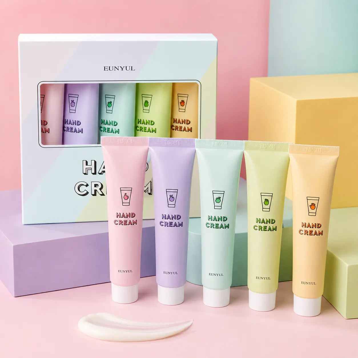 EUNYUL Cloud Perfume Hand Cream Set, 5 x 50 g