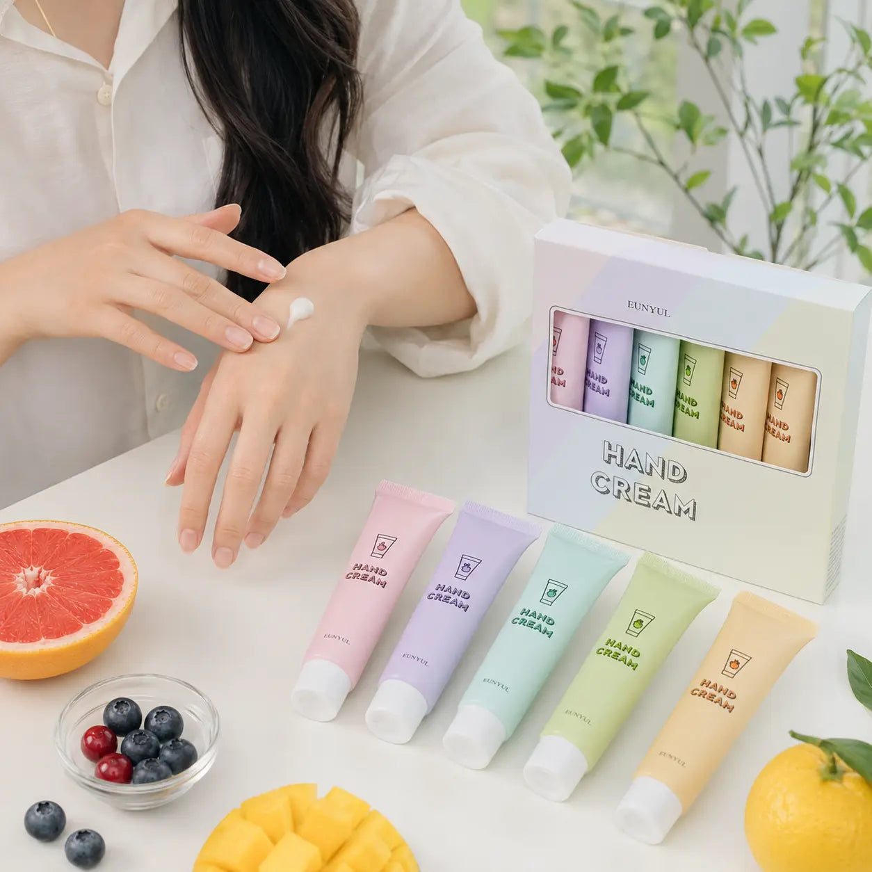 EUNYUL Cloud Perfume Hand Cream Set, 5 x 50 g