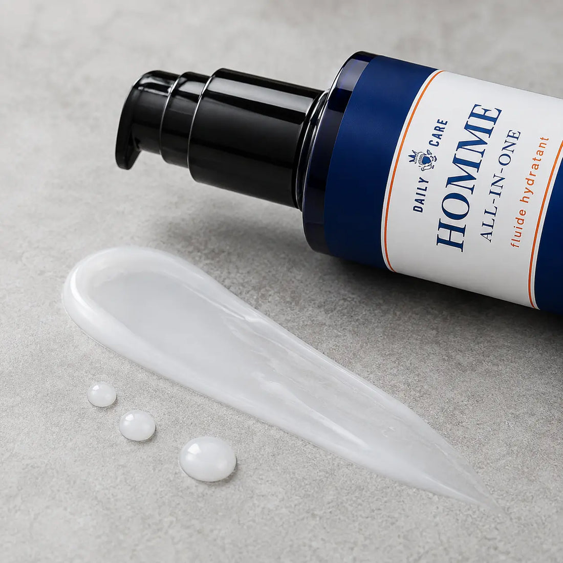 Lightweight translucent-white gel-fluid with a fresh smooth finish