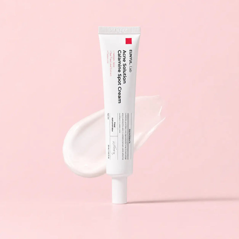 EUNYUL.Lab Acne Solution Calamine Spot Cream 30 ml with white cream