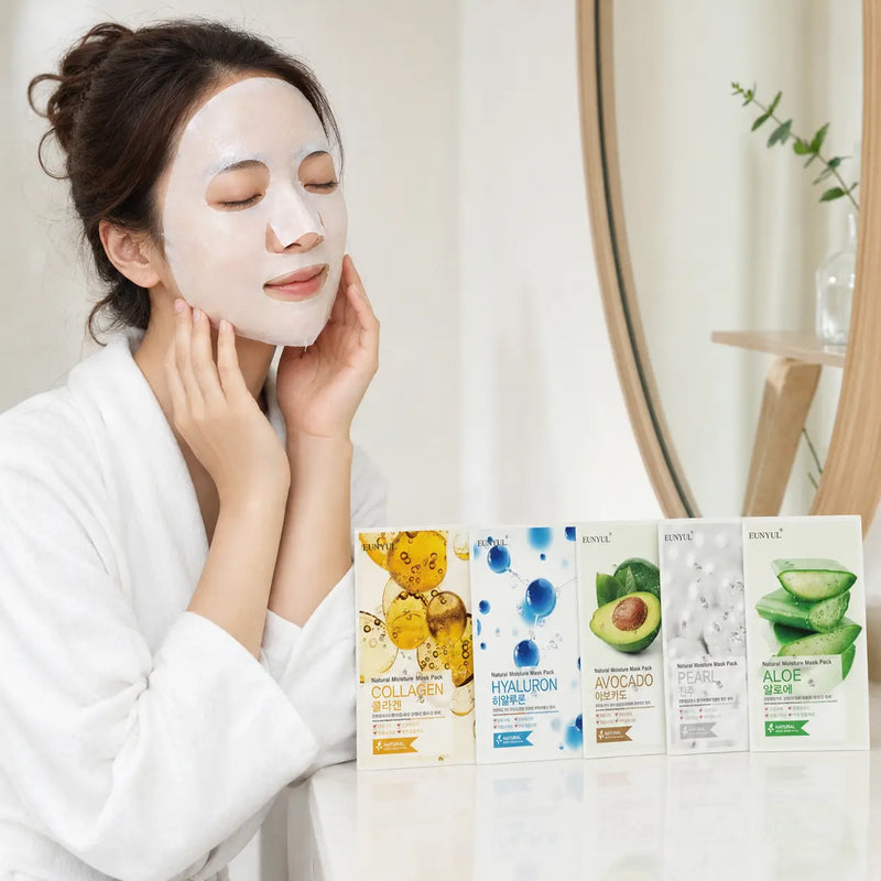 EUNYUL Natural Moisture Sheet Mask Set, 50 Sheets