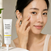 Applying Genabelle Glutamin-C Eye Cream along the orbital bone