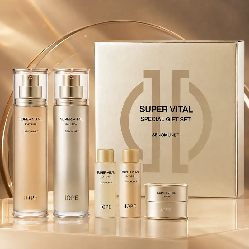 IOPE Super Vital Special Gift Set with five skincare pieces