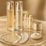 IOPE Super Vital softener emulsion and cream textures
