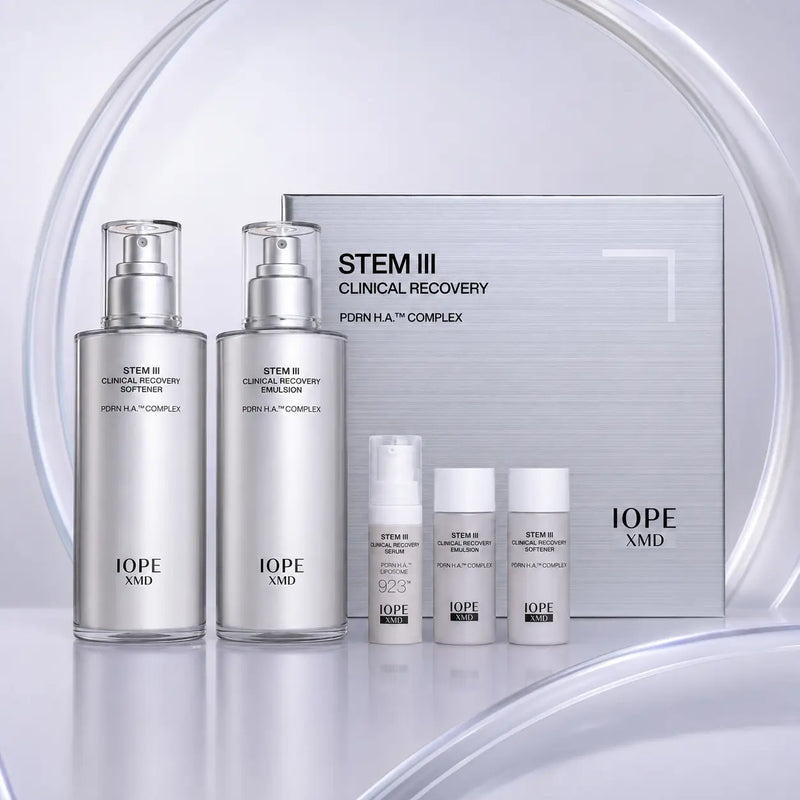 IOPE XMD Stem III Clinical Recovery five-piece skincare set