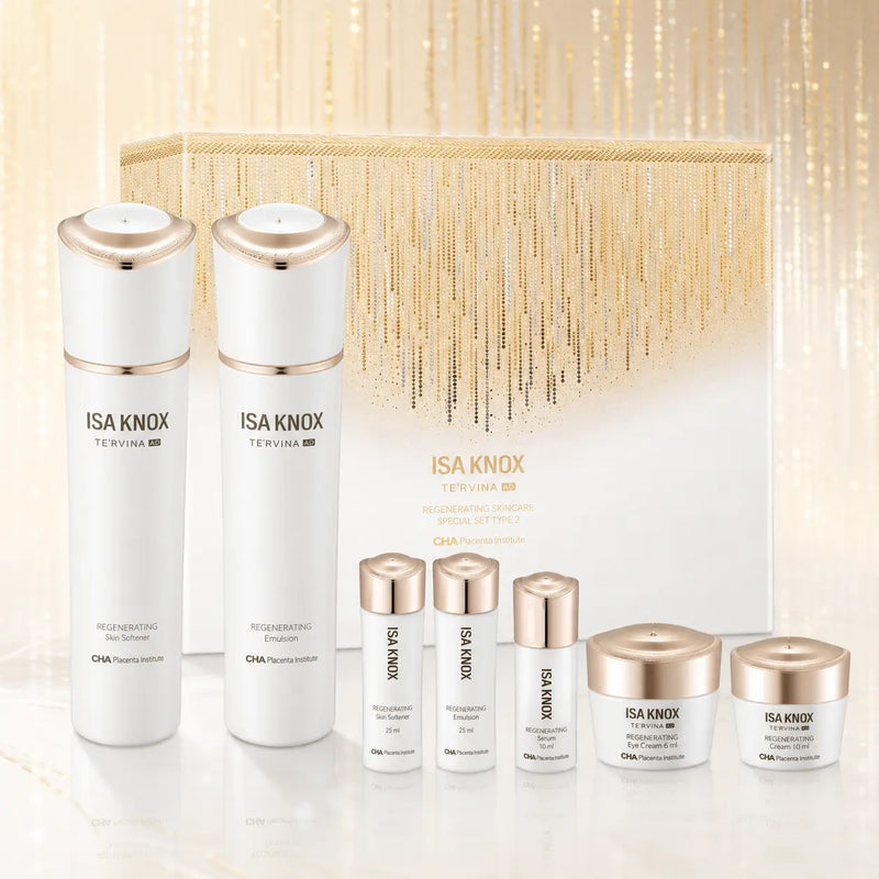 ISA KNOX TE'RVINA AD Regenerating Skincare seven-piece set