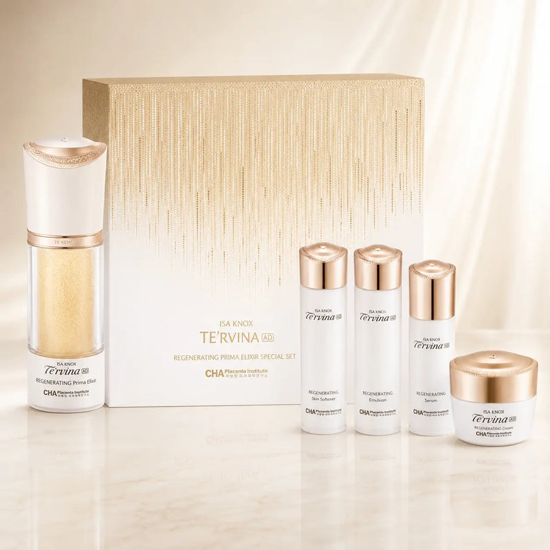 ISA KNOX TE'RVINA AD Prima Elixir five-piece skincare set