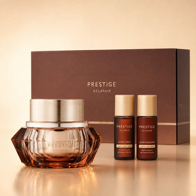It'S SKIN Prestige Eclapair Glow Capsule Cream set with toner, emulsion and gift box