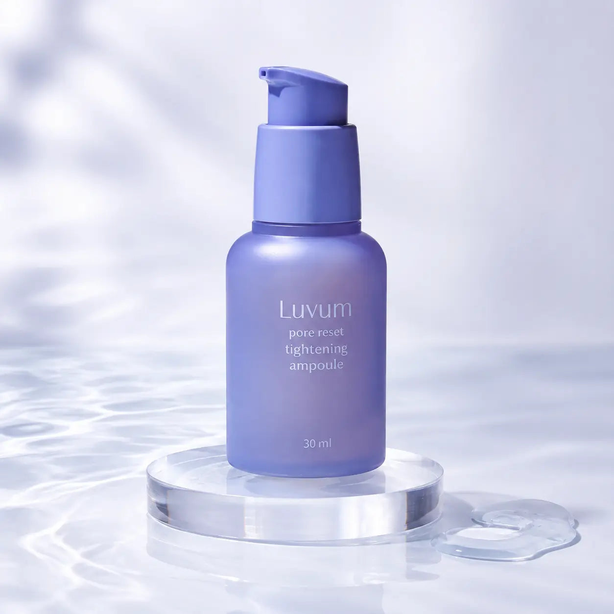 Luvum Pore Reset Tightening Ampoule 30 ml lavender pump bottle