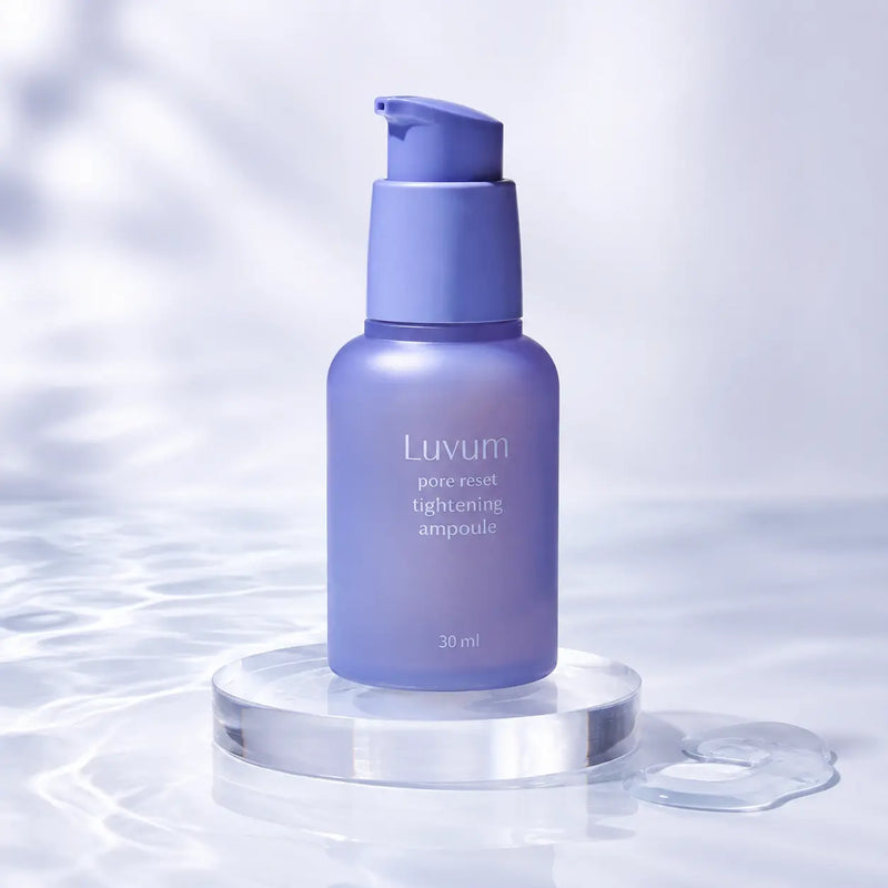 Luvum Pore Reset Tightening Ampoule 30 ml lavender pump bottle