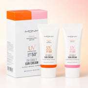MACQUEEN New York UV Daily Sun Cream Travel Kit with two 30 ml tubes