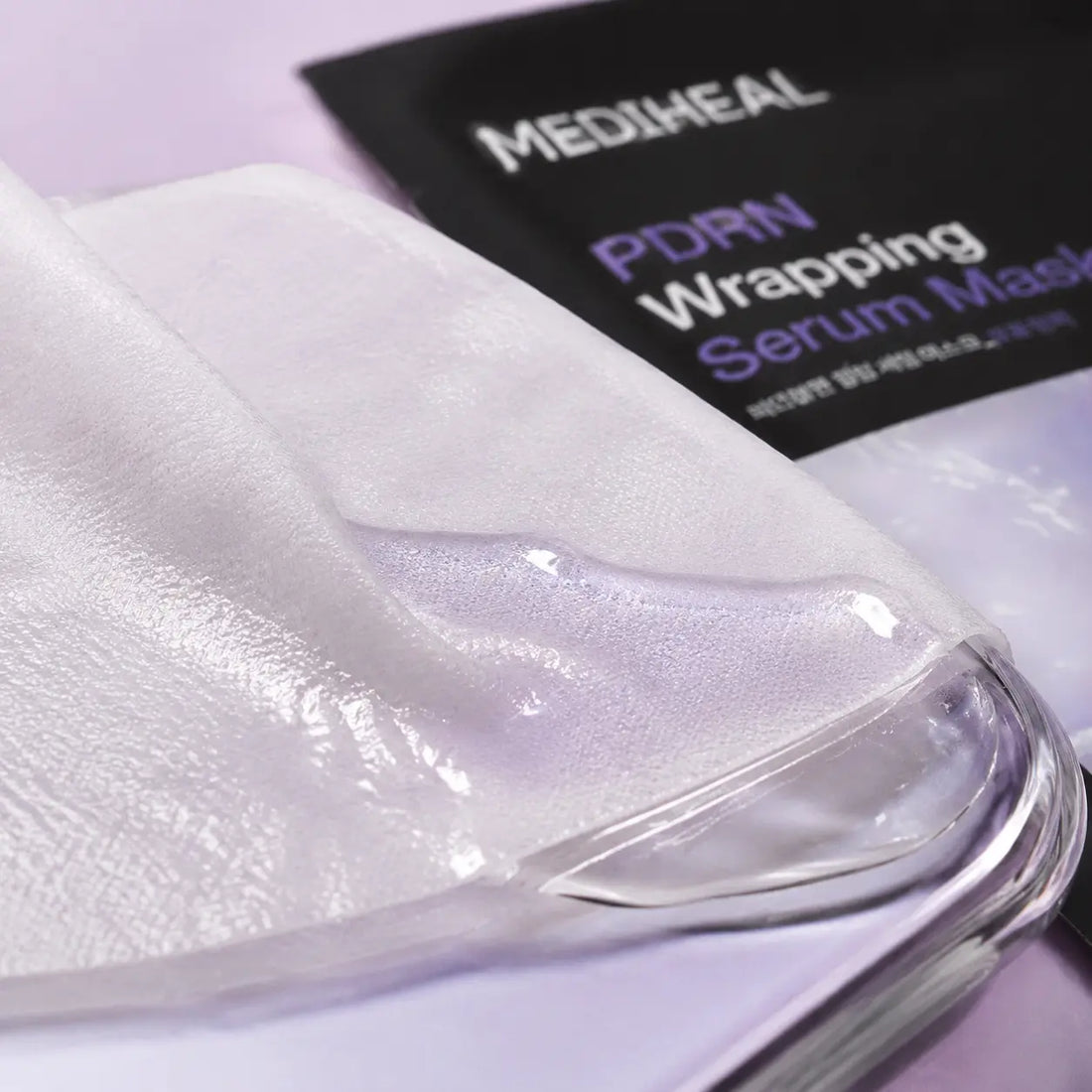 Ultra-thin wet microfiber sheet with a fresh dewy finish