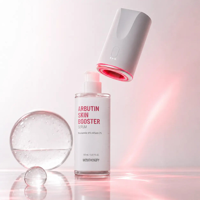 MEDITHERAPY Arbutin Skin Booster Serum 150 ml with LED device cap