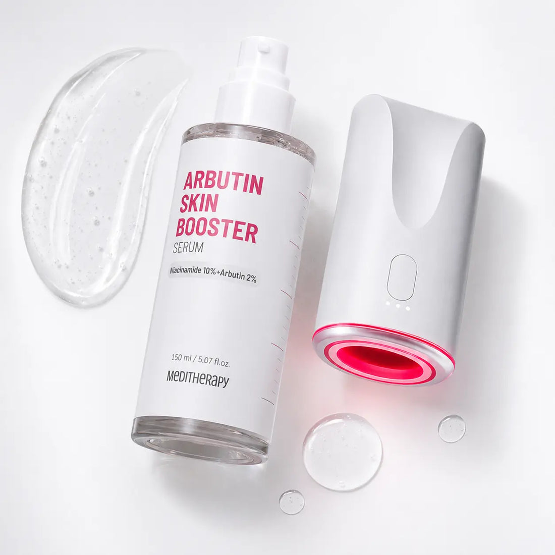 Clear lightweight gel-serum with a fresh non-oily finish