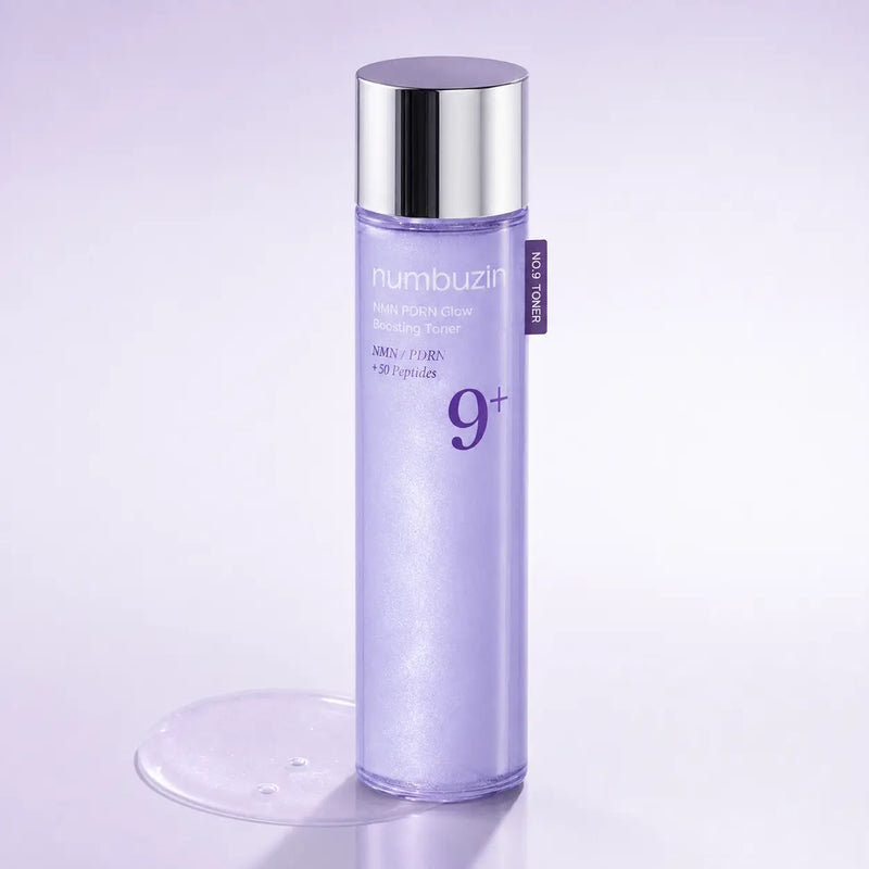 numbuzin No.9 NMN PDRN Glow Boosting Toner 150 ml lavender bottle